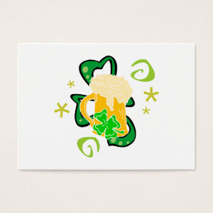 Cartes De Visite Acclamation de bière et d'Irlandais