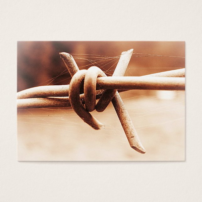 Cartes De Visite ACEO Sepia Barbed Wire Close (Devant)