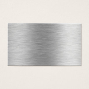 Cartes De Visite Acier inoxydable en aluminium balayé (faux)