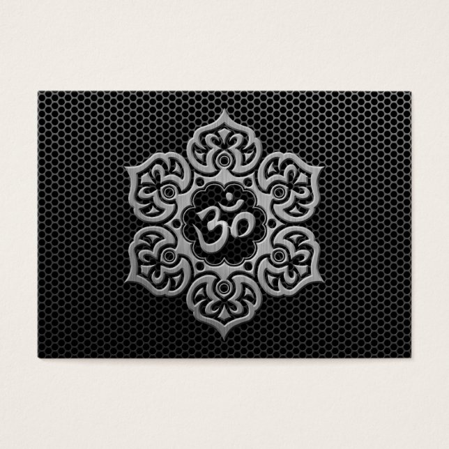 Cartes De Visite Acier Mesh Floral Om (Devant)
