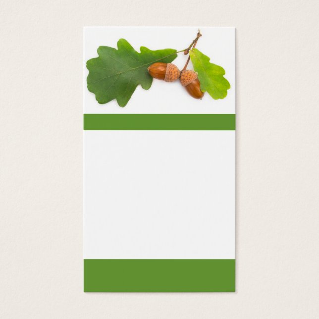 Cartes De Visite Acorns (Devant)