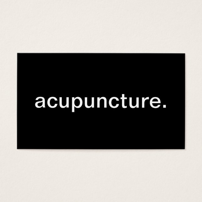 Cartes De Visite Acupuncture (Devant)