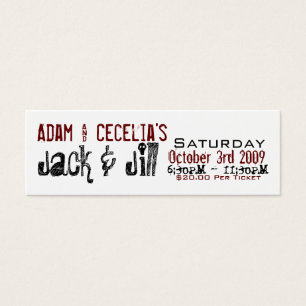 Cartes De Visite Adam & Cecelia Jack & Jill