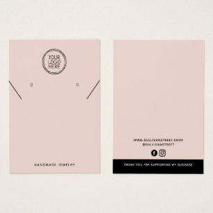 Cartes De Visite Add Your Logo Necklace Earrings Display Card