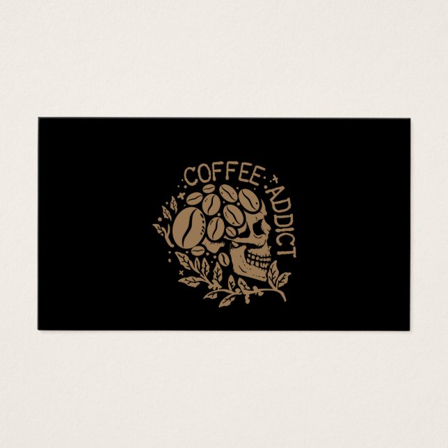 Cartes De Visite Addicateur de café Art (Devant)