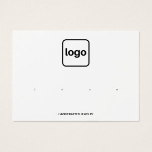 Cartes De Visite Affichage Ajouter un logo Horizontal Quatre trous