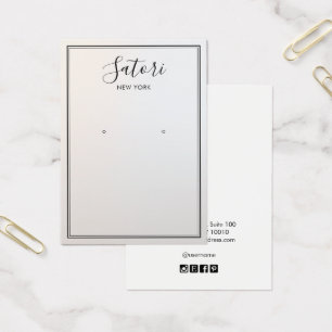 Cartes De Visite Affichage de l'oreille de la police de signature g
