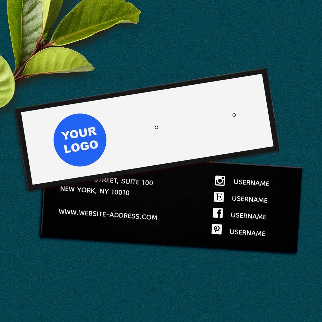 Cartes De Visite Affichage de l'oreille du logo d'ajout personnalis (Créateur téléchargé)