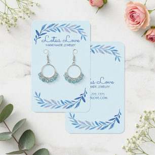 Cartes De Visite Affiche de présentation de bijoux avec vigne à l'a