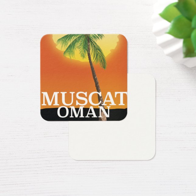 Cartes De Visite Affiche de vacances à Mascate Oman (Bureau)