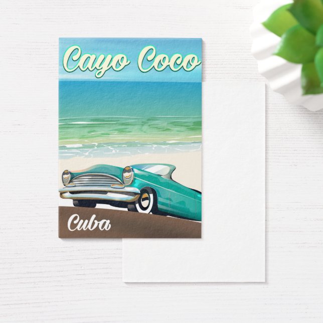Cartes De Visite Affiche de vacances cubaines Cayo Coco (Bureau)