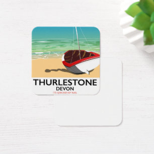 Cartes De Visite Affiche de voyage de Thurlestone South Devon