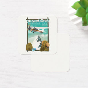 Cartes De Visite Affiche de voyage du Mont Cook Nouvelle-Zélande