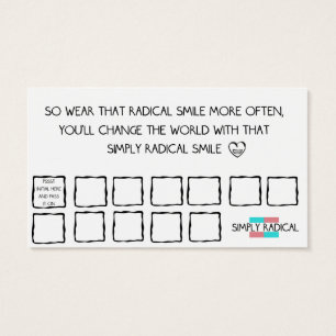 Cartes De Visite Affirmations radicales de sourire