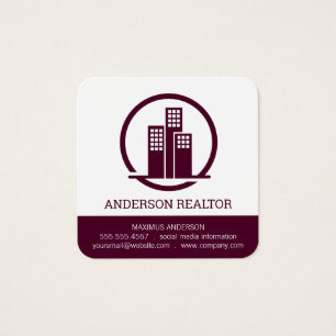Cartes De Visite Agent immobilier   Icône de construction