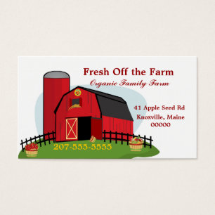 Cartes De Visite Agriculture biologique fraîche
