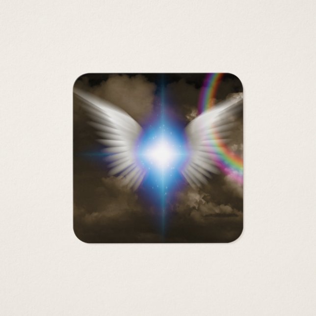 Cartes De Visite Ailes d'anges blancs (Devant)