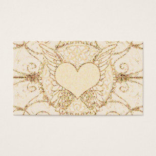 Cartes De Visite Ailes et coeur d'ange