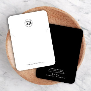Cartes De Visite Ajouter Logo Moderne Couleur Personnalisée Collier