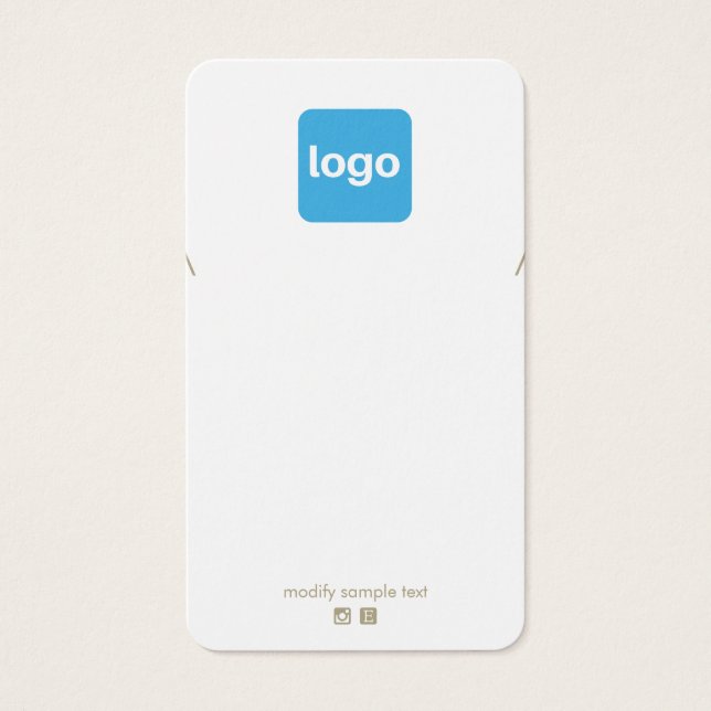 Cartes De Visite Ajouter un Pendentif de collier de logo (Devant)