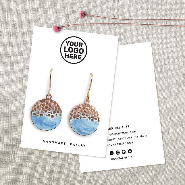 Cartes De Visite Ajouter un support d'affichage d'oreille blanche l (Créateur téléchargé)