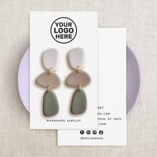 Cartes De Visite Ajouter un support d'affichage d'oreille blanche l