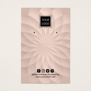Cartes De Visite Ajouter Votre Logo Écran D'Oreille Spirale Lotus R