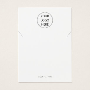 Cartes De Visite Ajouter Votre Logo Simple Collier Bijoux Display C