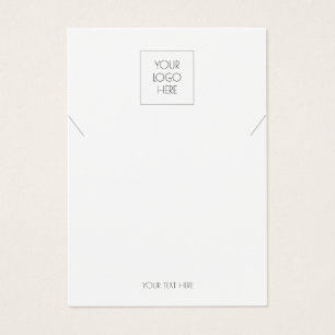 Cartes De Visite Ajouter Votre Logo Simple Collier Bijoux Display C