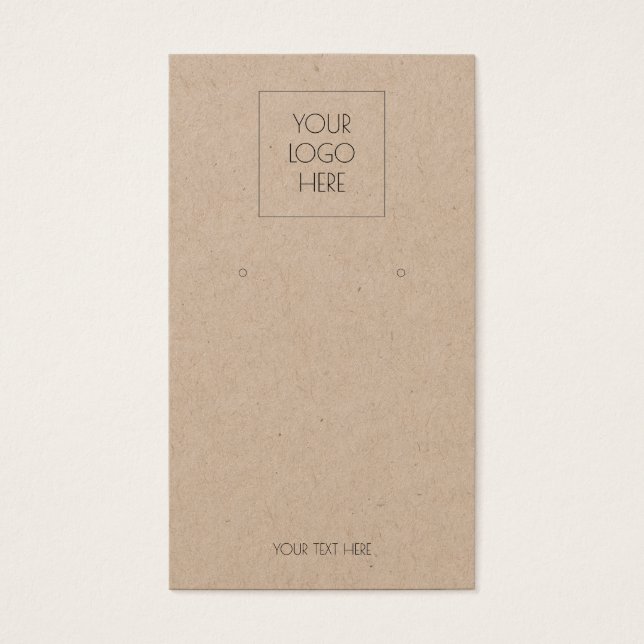 Cartes De Visite Ajouter Votre Logo Simple Porte-Cartes D'Affichage (Devant)