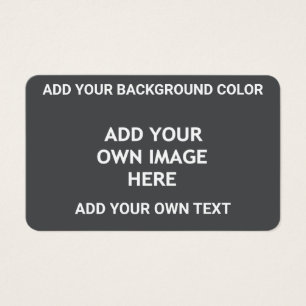 Cartes De Visite Ajoutez votre couleur arrière - plan, votre image,