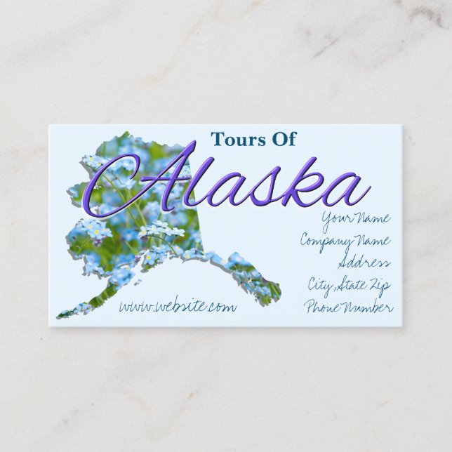 cartes de visite - ALASKA (Devant)
