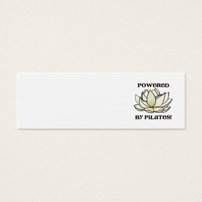 Cartes De Visite Alimenté Par Pilates Lotus (Devant)