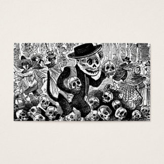 Cartes De Visite Alley Cat Calavera c. début des années 1900 Mexiqu