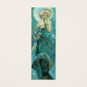 Cartes De Visite Alphonse Mucha Lune Clair De Lune Art Nouveau