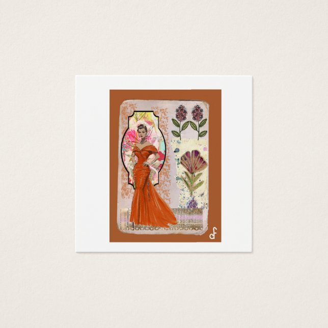 Cartes De Visite Ambre Élégance (Devant)