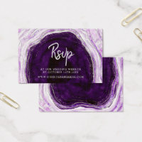 Amethyst Purple Geode Website RSVP Insérer des car