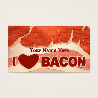 Cartes De Visite Amour Bacon personnalisé