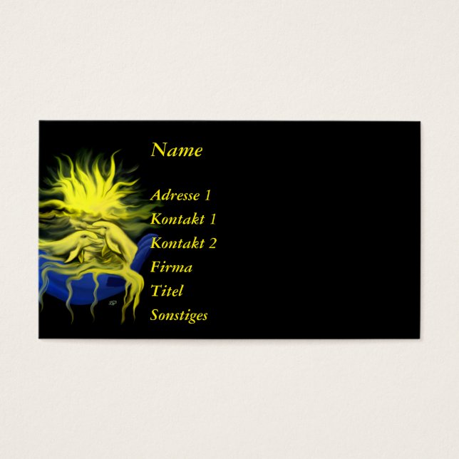 Cartes De Visite Amour dauphin (Devant)