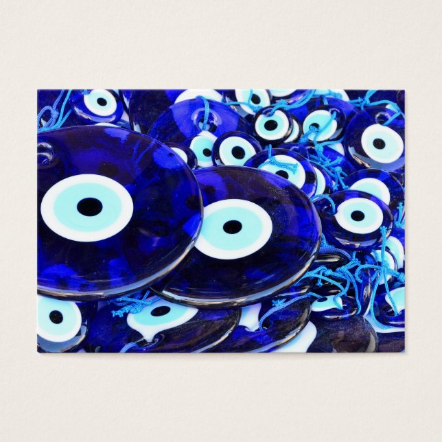 Cartes De Visite Amulettes d'yeux bleues (Devant)