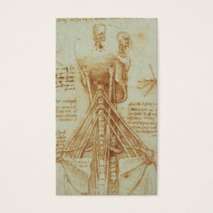 Cartes De Visite Anatomie du cou par Leonardo da Vinci C. 1515