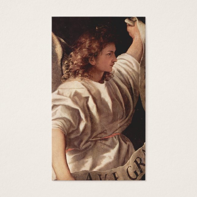 Cartes De Visite Angel avec bannière 1522 (Devant)