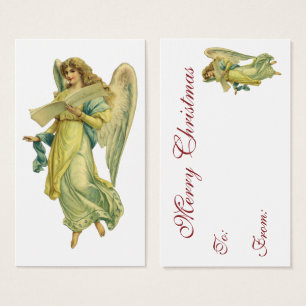 Cartes De Visite Angel de Noël victorien, Gloria in Excelsis Deo