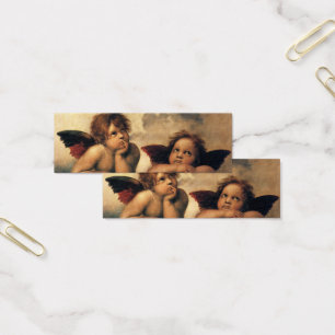 Cartes De Visite Anges de la Madone Sixtine par Raphaël Sanzio
