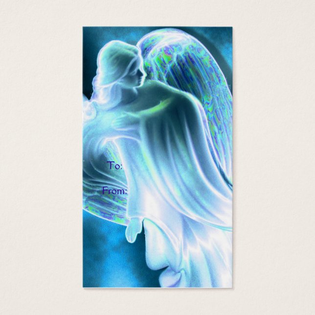 Cartes De Visite Angle bleu (Devant)