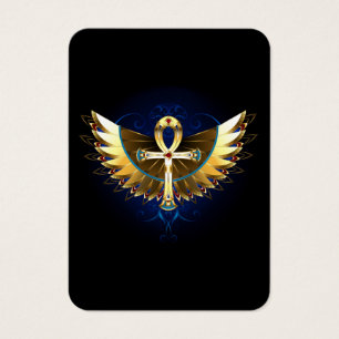 Cartes De Visite Ankh or avec ailes