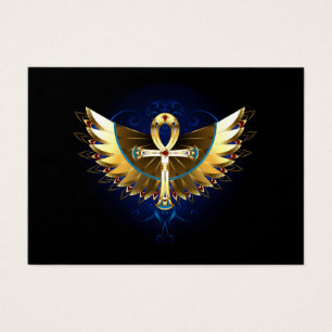 Cartes De Visite Ankh or avec ailes