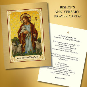 Cartes De Visite Anniversaire de l'évêque catholique Jésus