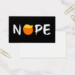 Cartes De Visite Anti-Trump - Nope Edition II