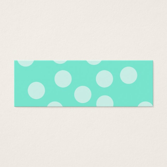 Cartes De Visite Aqua Dotty Motif. (Devant)